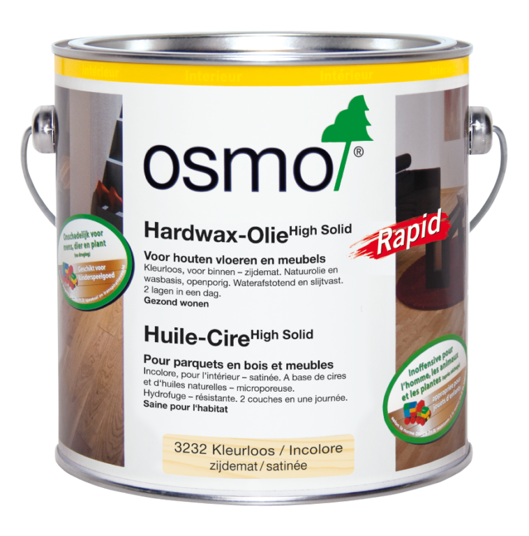 Huile cire pour parquet et meubles 3232 incolore satiné 2.5L