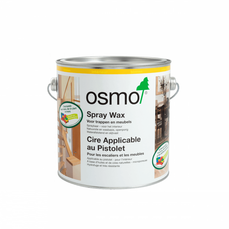 Huile cire OSMO mat incolore applicable au pistolet 3084 2,5L